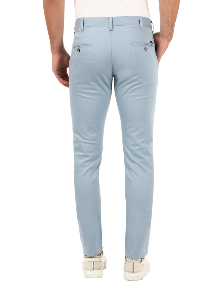 Light Blue Casual Core Trousers