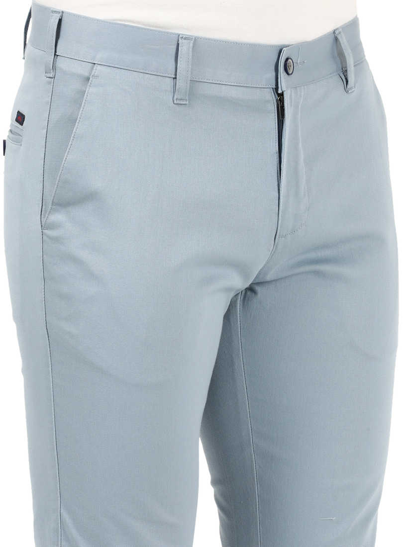 Light Blue Casual Core Trousers