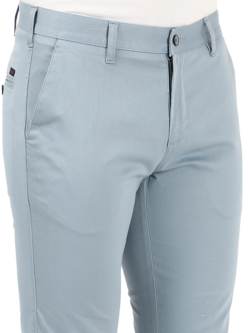 Light Blue Casual Core Trousers