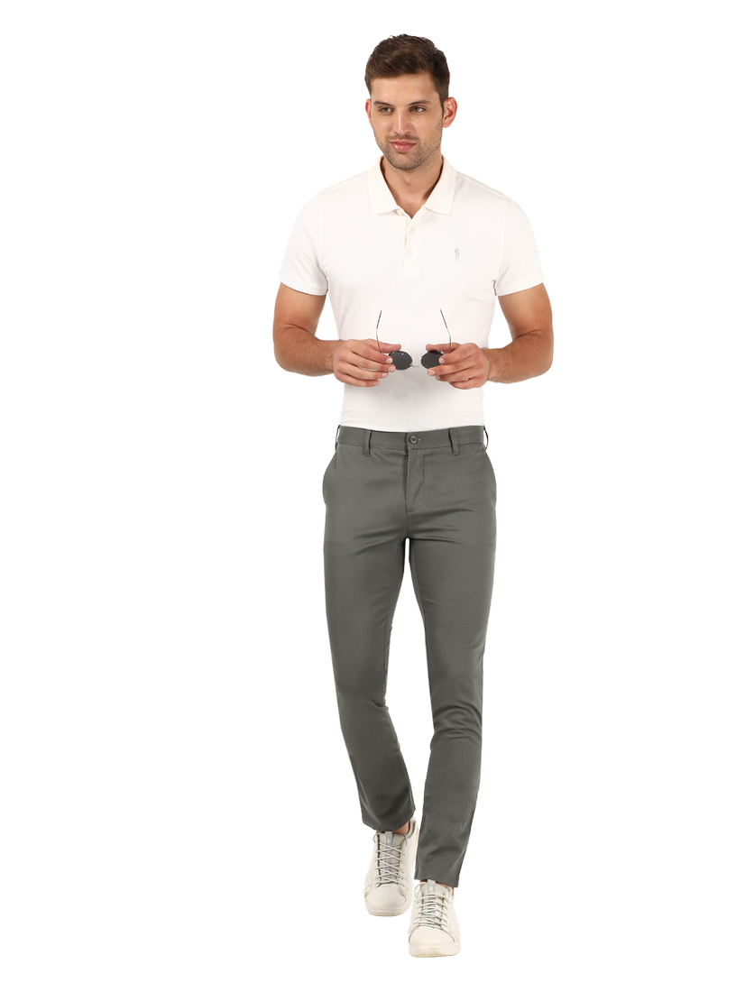 Light Grey Casual Core Trousers